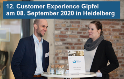 12. Customer Experience Gipfel 2020 in Heidelberg
