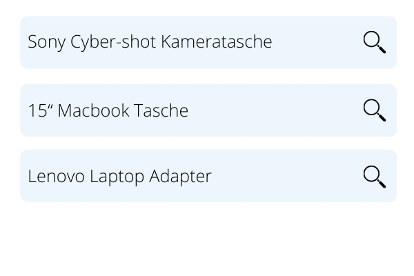 2.Suche nach Produkttypen