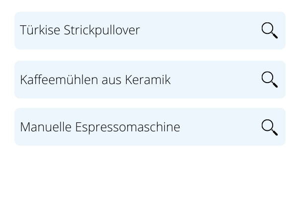 6.Suche nach Eigenschaften eines Produkts