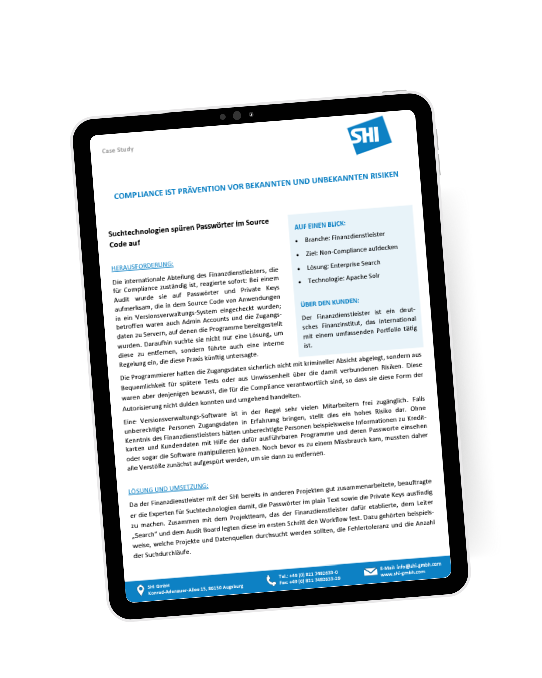 Case Study Compliance