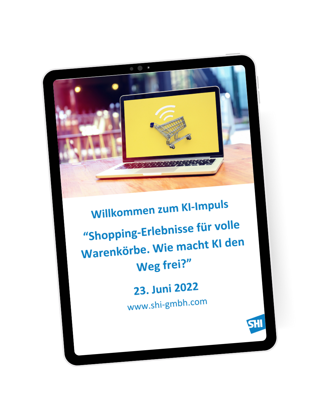 KI-Impuls E-Commerce "Shoppingerlebnisse für volle Warenkörbe. Wie macht KI den Weg frei?"