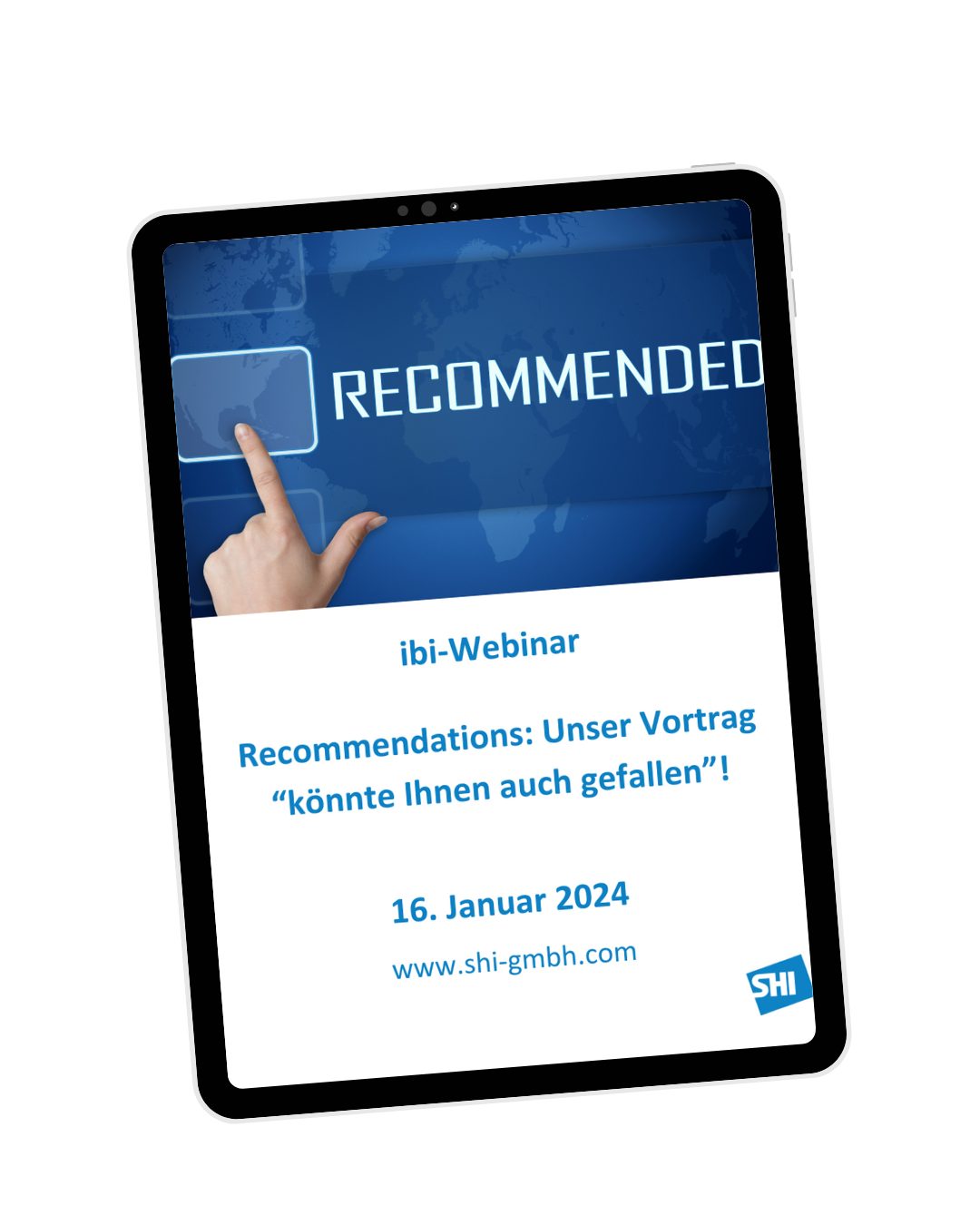 Vortrag vom ibi-Webinar am 16.01.2024 zum Thema Recommendations