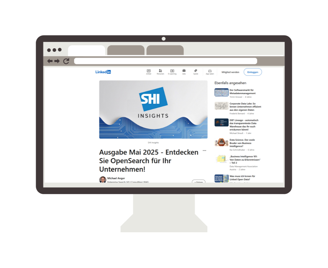 Mockup Newsletter SHI Insights bei LinkedIn