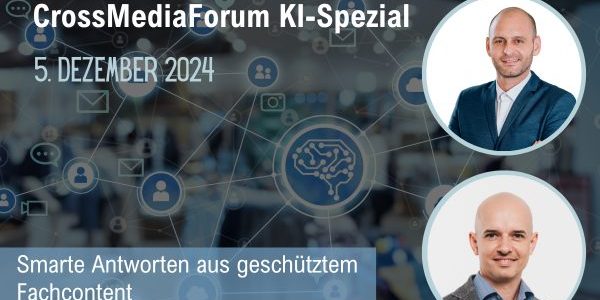 CrossMediaForum KI-Spezial CrossMediaForum KI-Spezial am 05.12.24