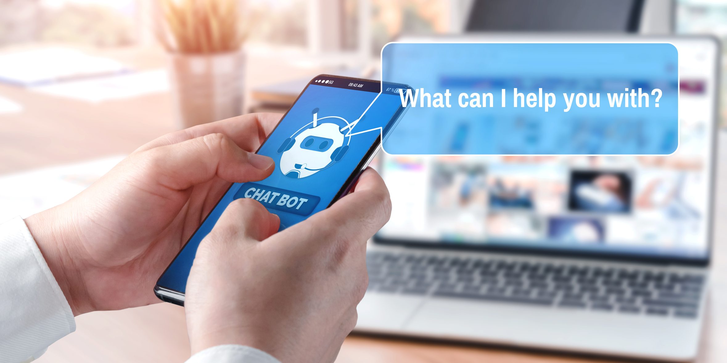AI Chatbot smart digital customer service application concept. AI Chatbot smart digital customer service application concept.